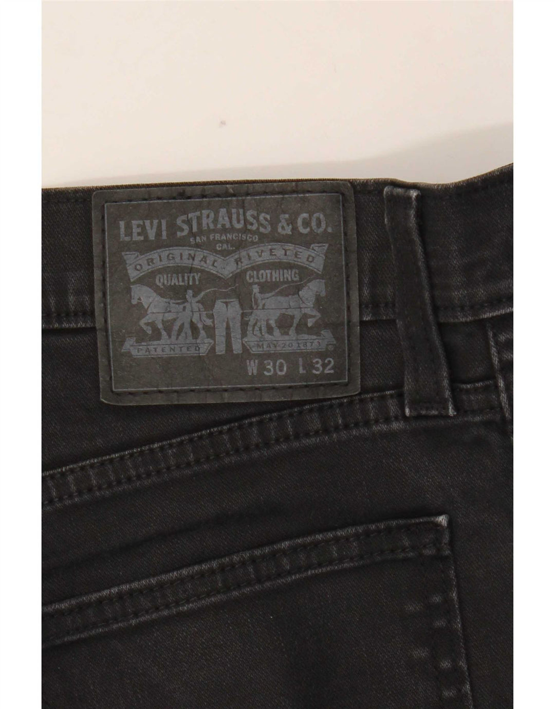 Levi's Womens Slim Jeans W30 L29 Black Cotton