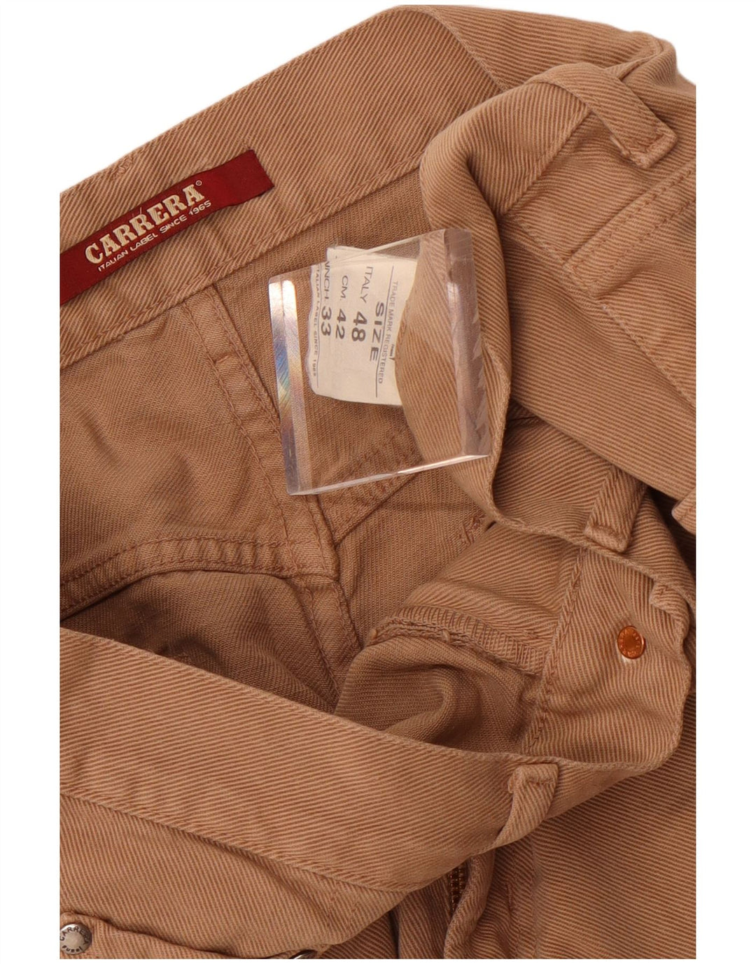 Carrera Mens 700 Straight Jeans W33 L28 Brown Cotton
