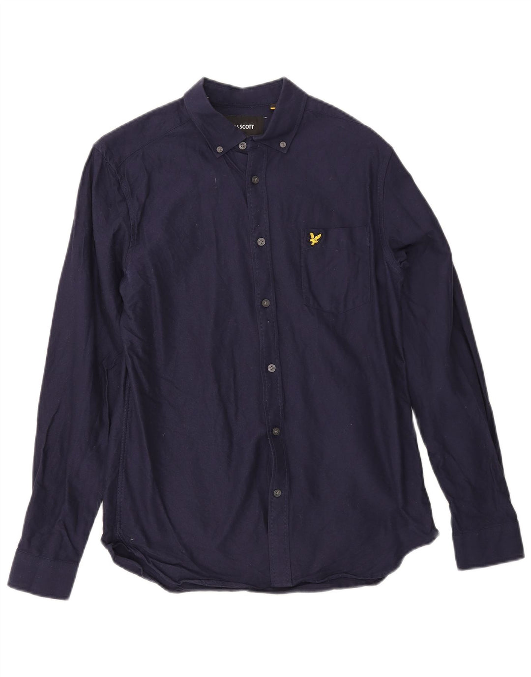 Camisa Lyle & Scott para hombre pequeña de algodón azul marino