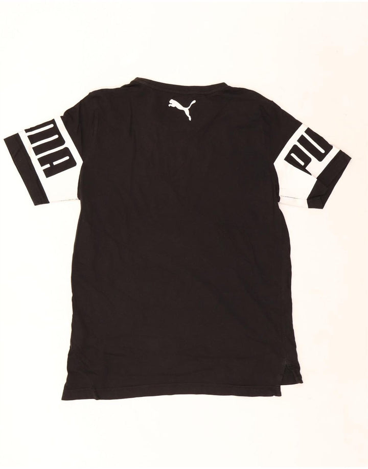 Puma T-shirt graphique pour homme, petit, noir, coton