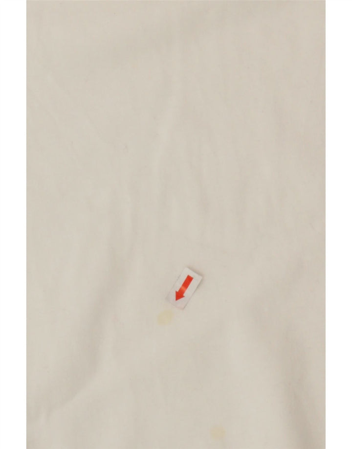 PUMA Mens Graphic T-Shirt Top Medium White Striped Cotton Vintage Puma and Second-Hand Puma from Messina Hembry 