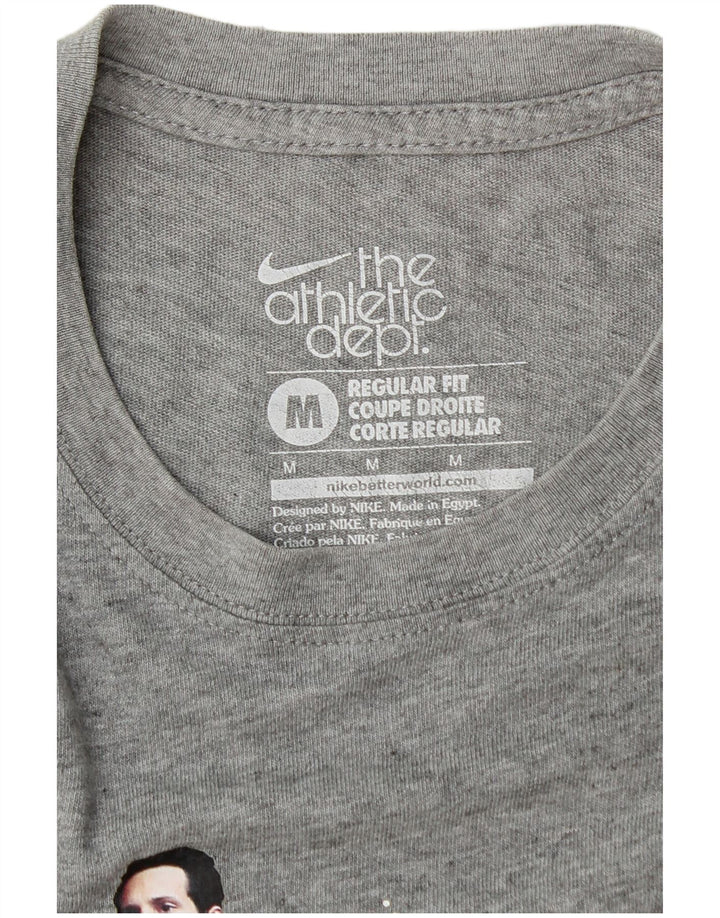 NIKE Herre Regular Fit grafisk T-shirt top mellemgrå