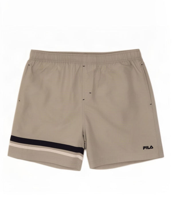 Fila Mens Swimming Shorts XL Grey Colourblock Polyester