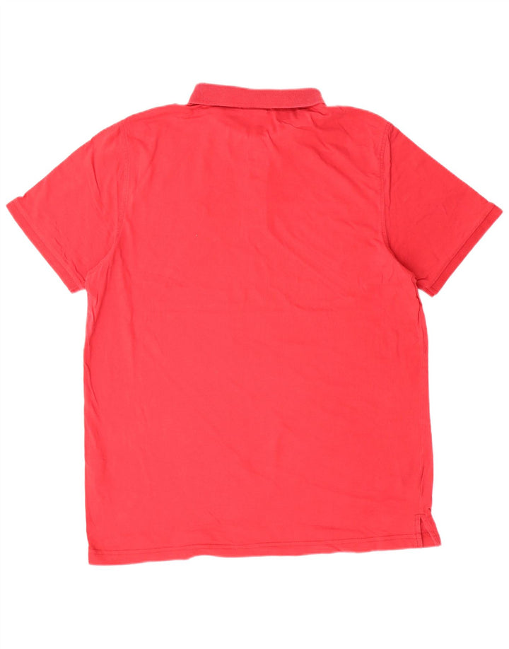 LOTTO Mens Polo Shirt Large Red Cotton