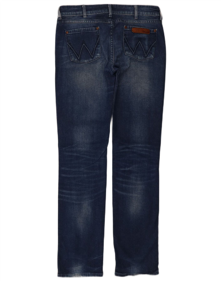 Wrangler Womens Straight Jeans W30 L32 Blue Cotton