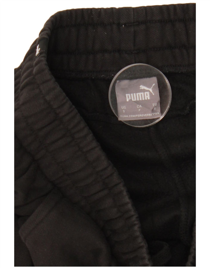 Puma Mens Tracksuit Trousers Joggers Small  Black Cotton