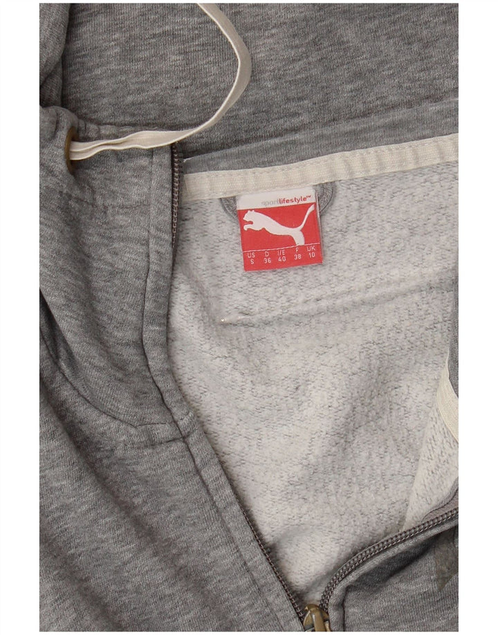 PUMA Womens Tracksuit Top Jacket UK 10 Small Grey Flecked