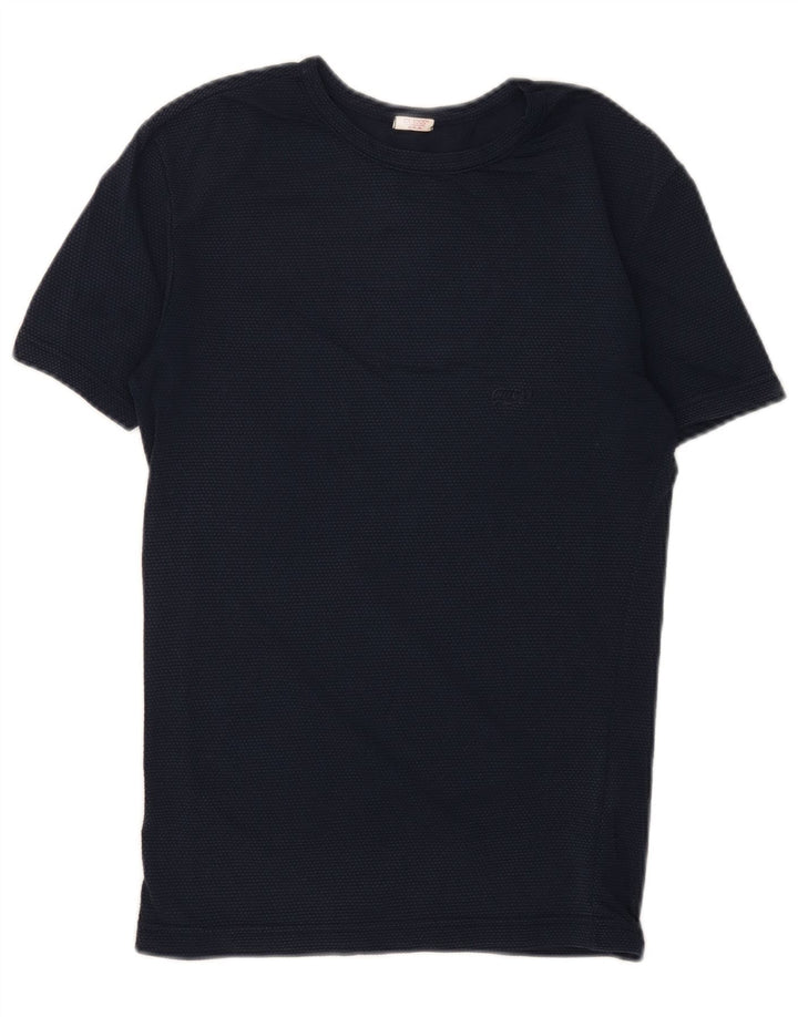 GUESS Damen T-Shirt Top UK 12 Medium Marineblau