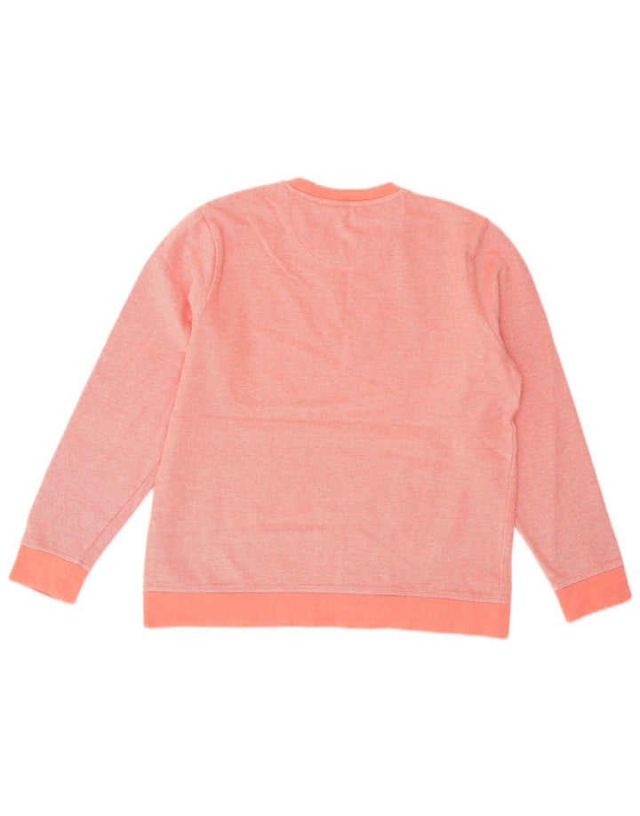 Crew Clothing Herren-Sweatshirt-Pullover aus mittelrosa Baumwolle