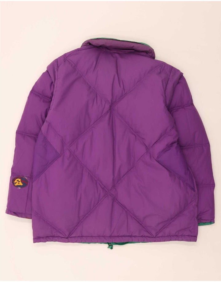 Diadora Mens Loose Fit Reversible Padded Jacket UK 40 Large Green Polyester