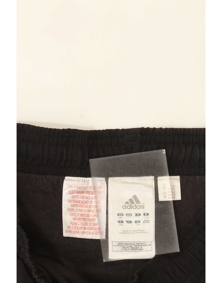 Pantaloni da tuta Adidas Capri da uomo piccoli in poliestere nero