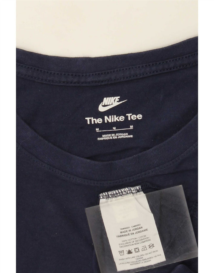 Nike Mens T-Shirt Top Medium Navy Blue Cotton