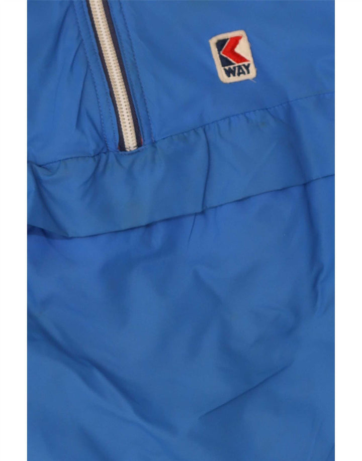K-Way Chaqueta anorak con capucha para niño 7-8 años Poliamida azul