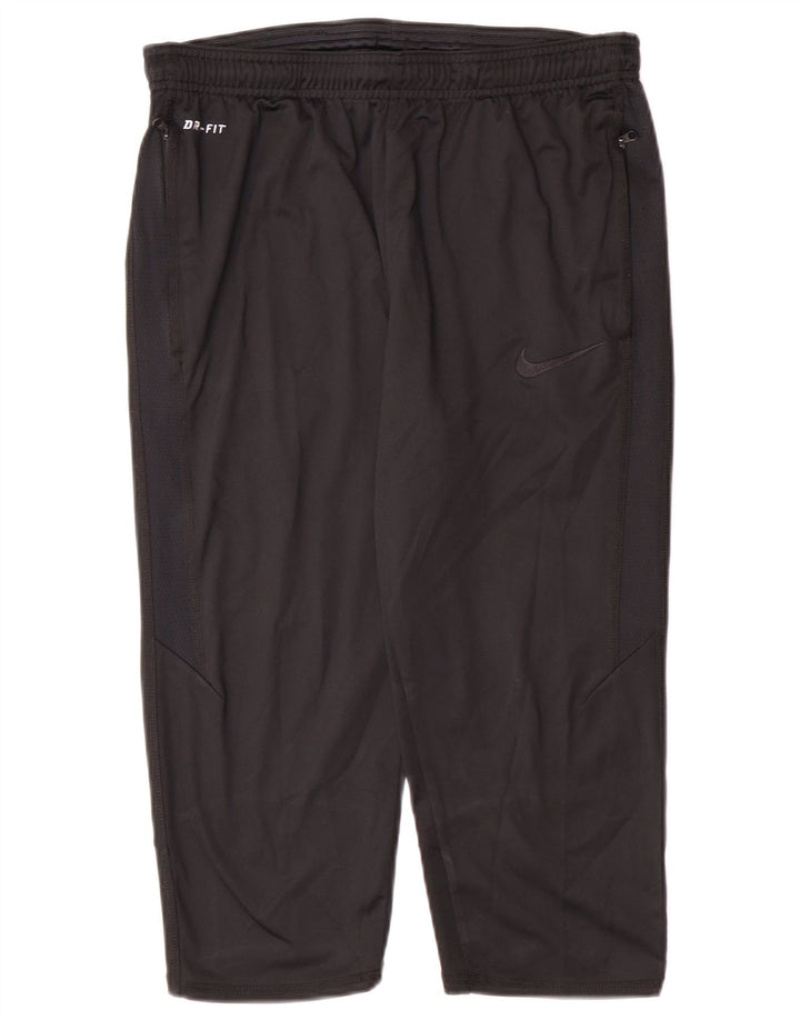 Pantaloncini sportivi Nike Dri Fit Bermuda da uomo, poliestere medio nero