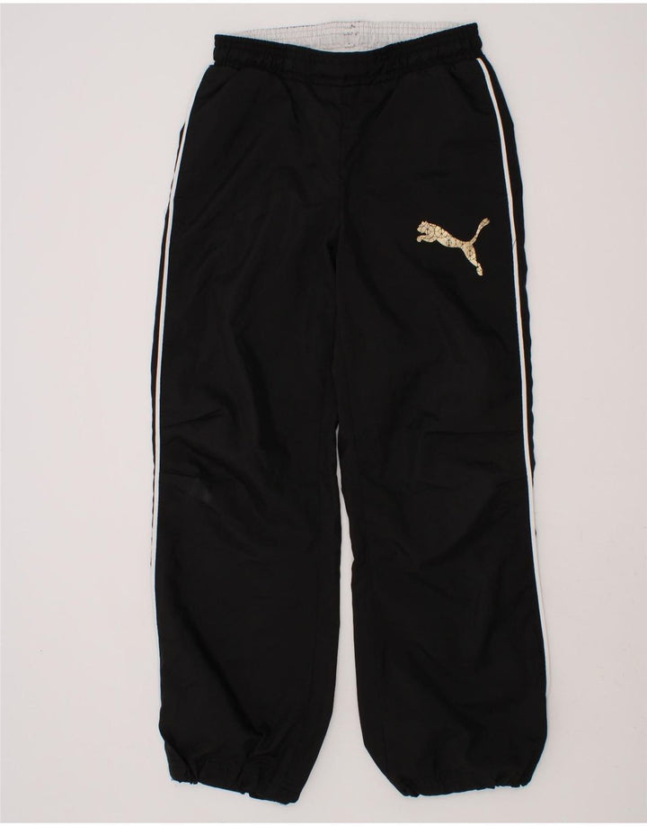 PUMA Boys Tracksuit Trousers Joggers 7-8 Years Black Vintage Puma and Second-Hand Puma from Messina Hembry 