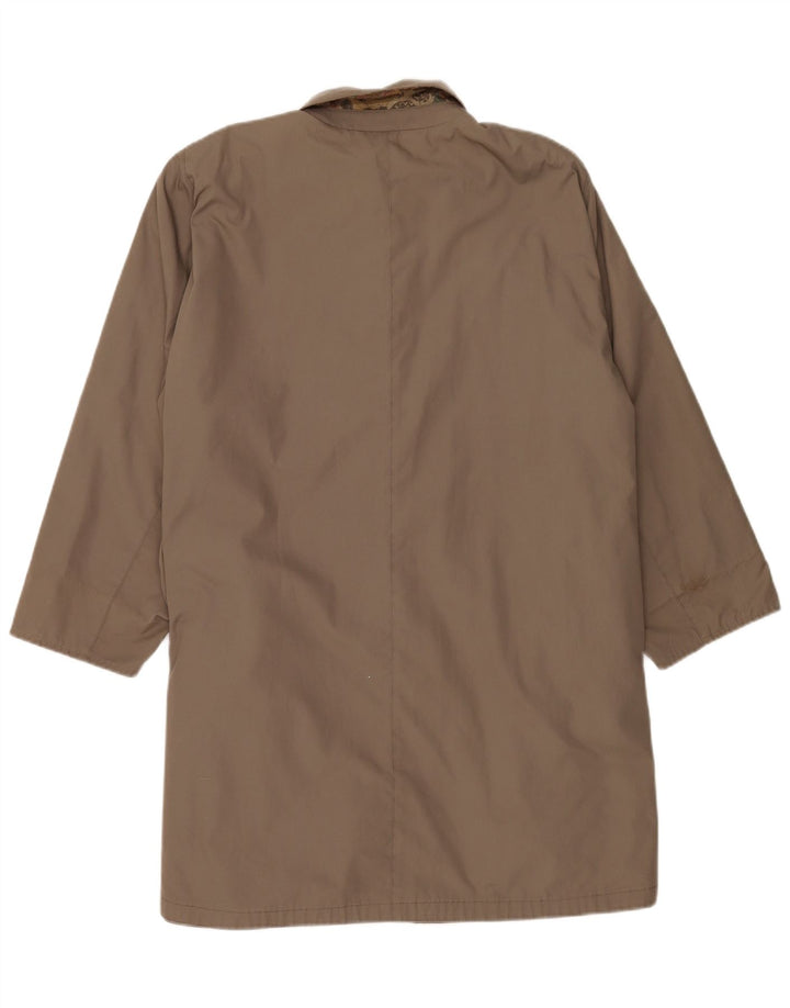 Vintage Womens Reversible Trench Coat UK 20 2XL Beige