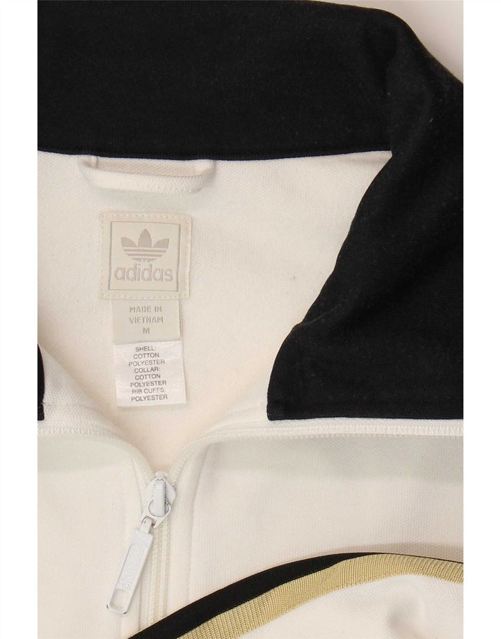 Adidas Træningsdragt til mænd Topjakke Medium White Colourblock Polyester