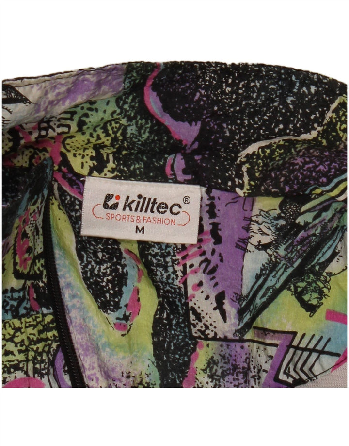 Killtec Mens Graphic Tracksuit Top Jacket Medium Black Colourblock
