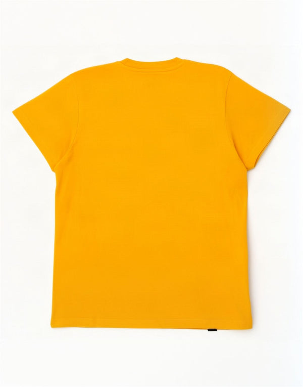 T-shirt grafica da donna Adidas Top UK 12/14 cotone giallo medio