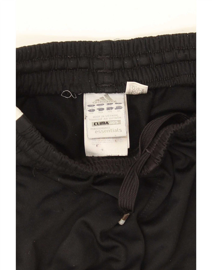 Adidas Boys Clima 365 Tracksuit Trousers 15-16 Years Black Polyester