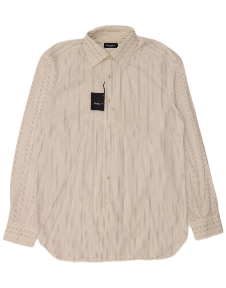 Camasa barbati MASSIMO DUTTI Marimea 43 Bumbac cu dungi albe mari