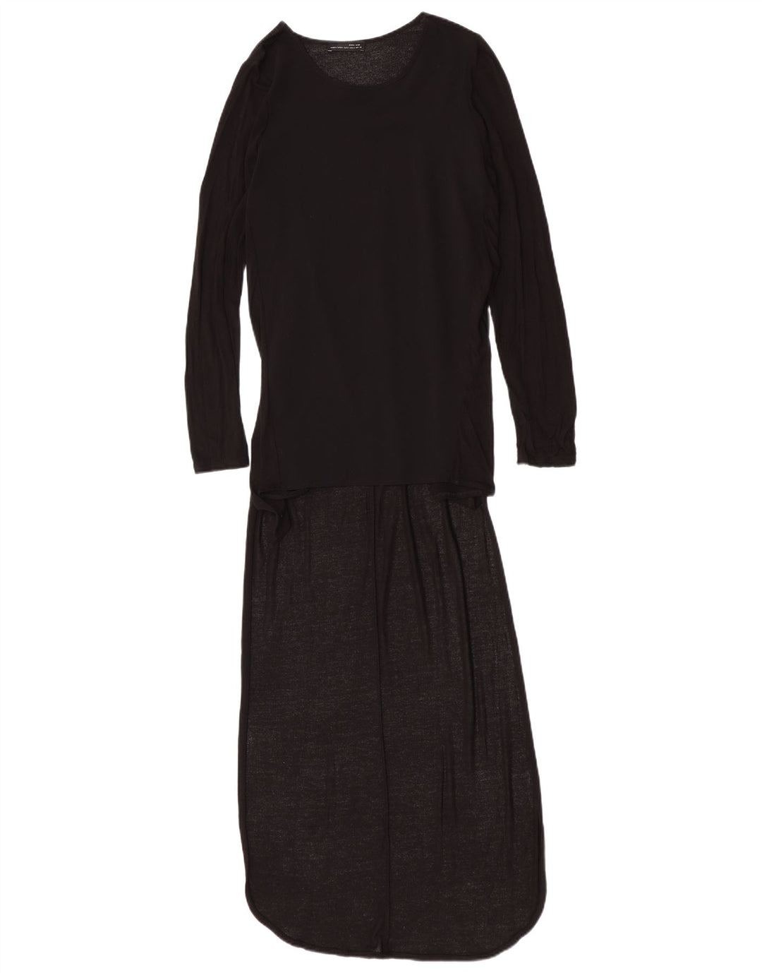 Zara Womens Jumper Dress UK 8 Small Black
