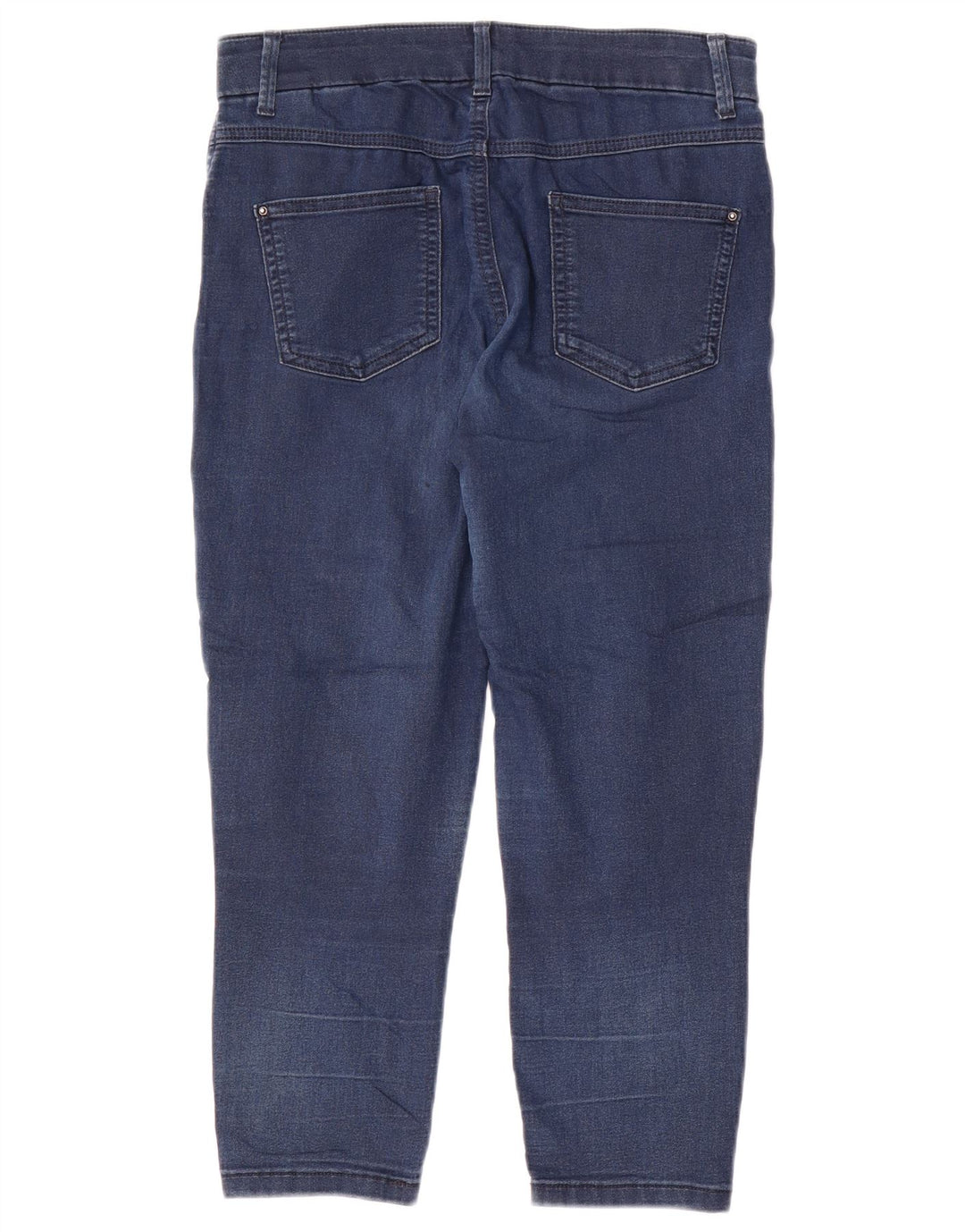 Marks & Spencer Womens Cropped Jeans UK 12 Medium W30 L21 Blue Cotton