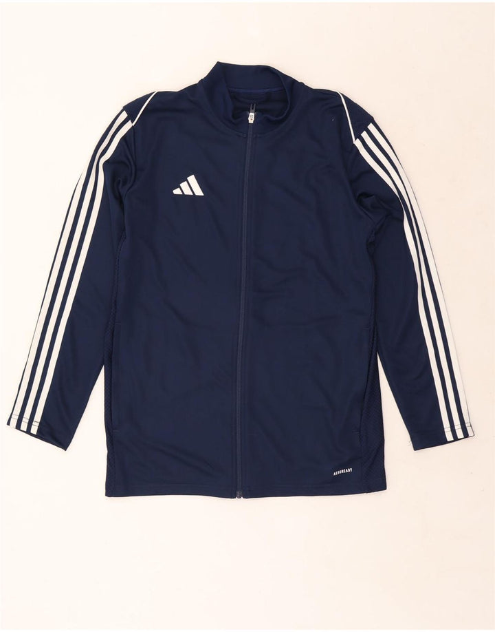 Adidas Mens Aeroready Slim Fit Tracksuit Top Jacket Medium Navy Blue