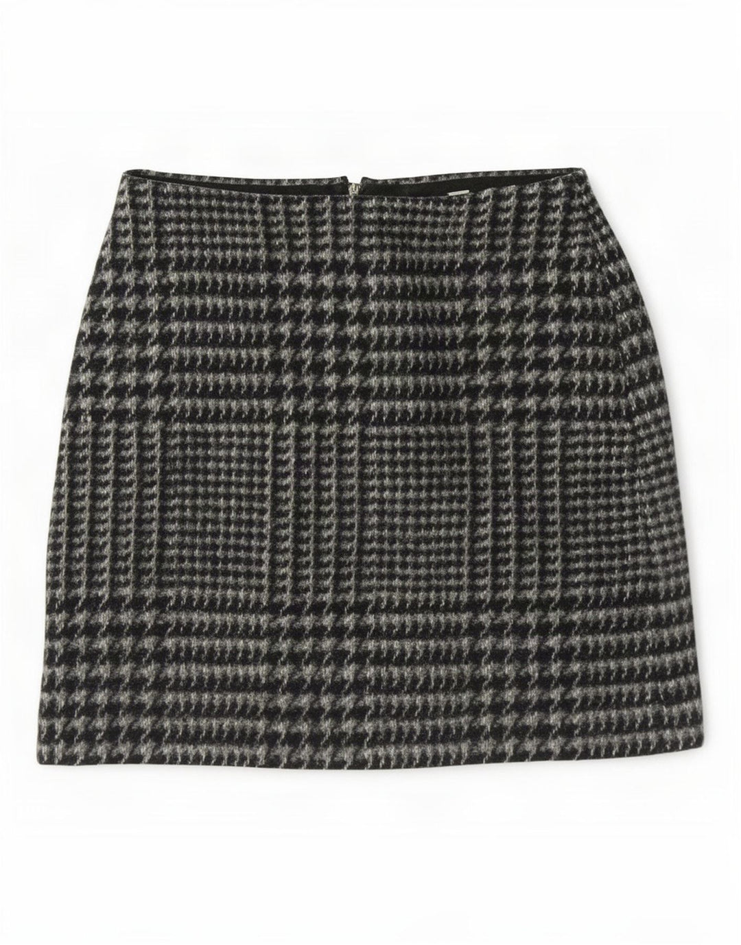 Fusta mini Jack Wills pentru femei UK 8 Small W28 Gri Houndstooth Poliester