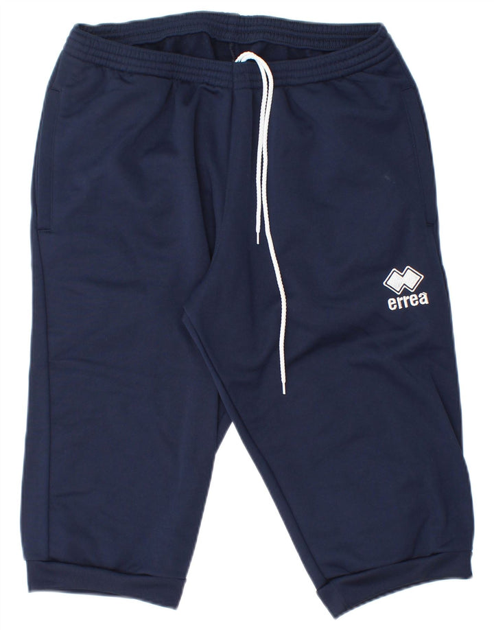 Pantaloncini sportivi Bermuda da uomo Errea medio blu navy