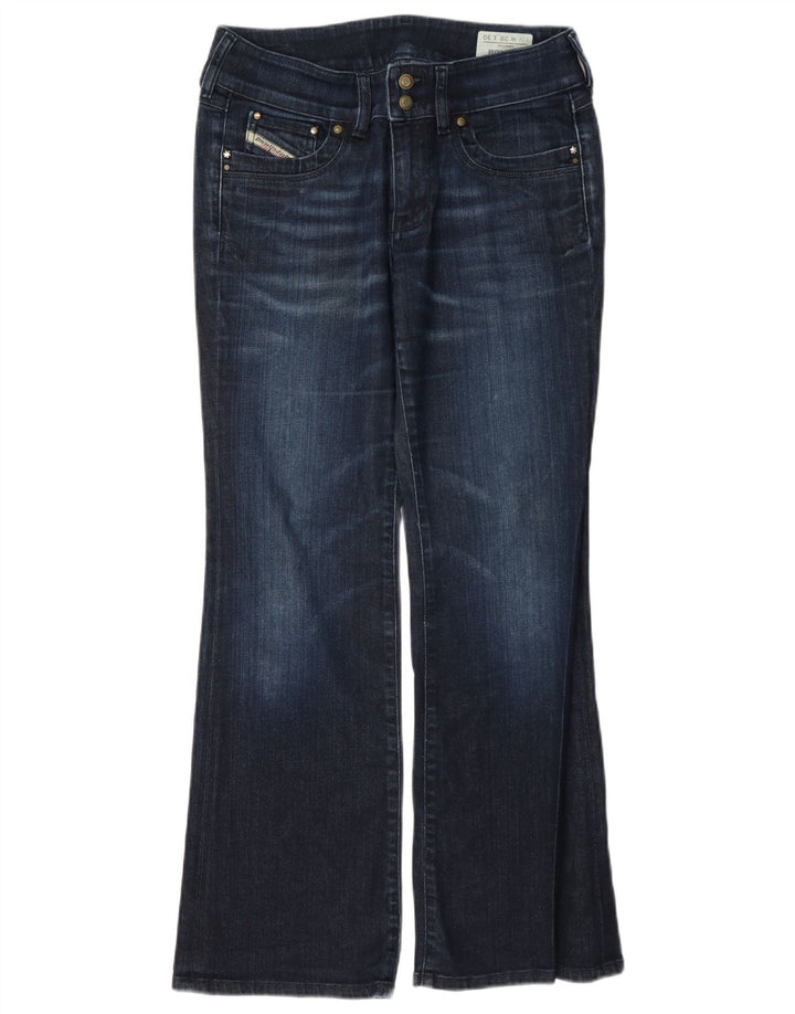 Diesel Womens Ronhar Bootcut Jeans W28 L30 Navy Blue Cotton
