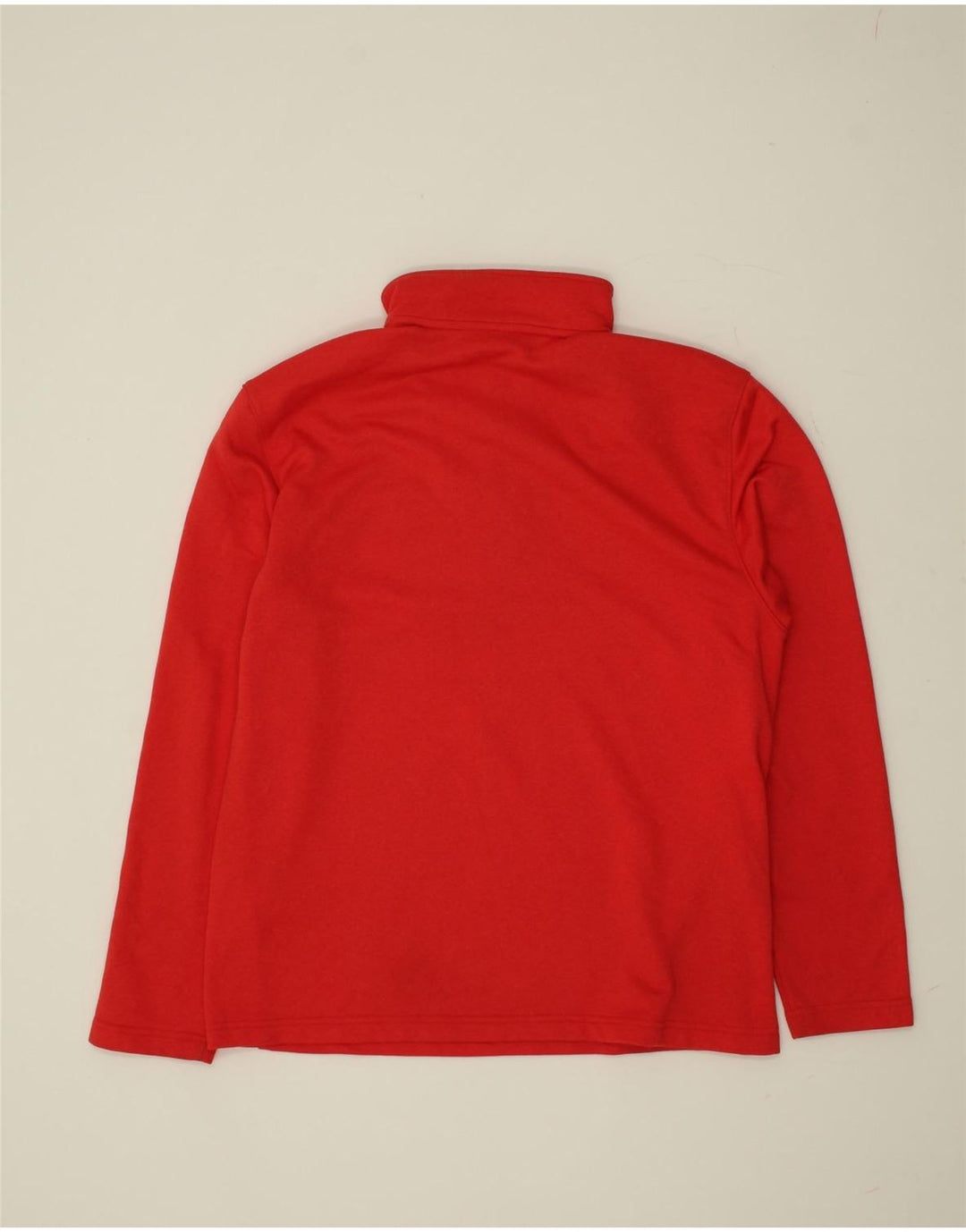 IZOD Mens Zip Neck Sweatshirt Jumper Small Red Polyester Vintage Izod and Second-Hand Izod from Messina Hembry 