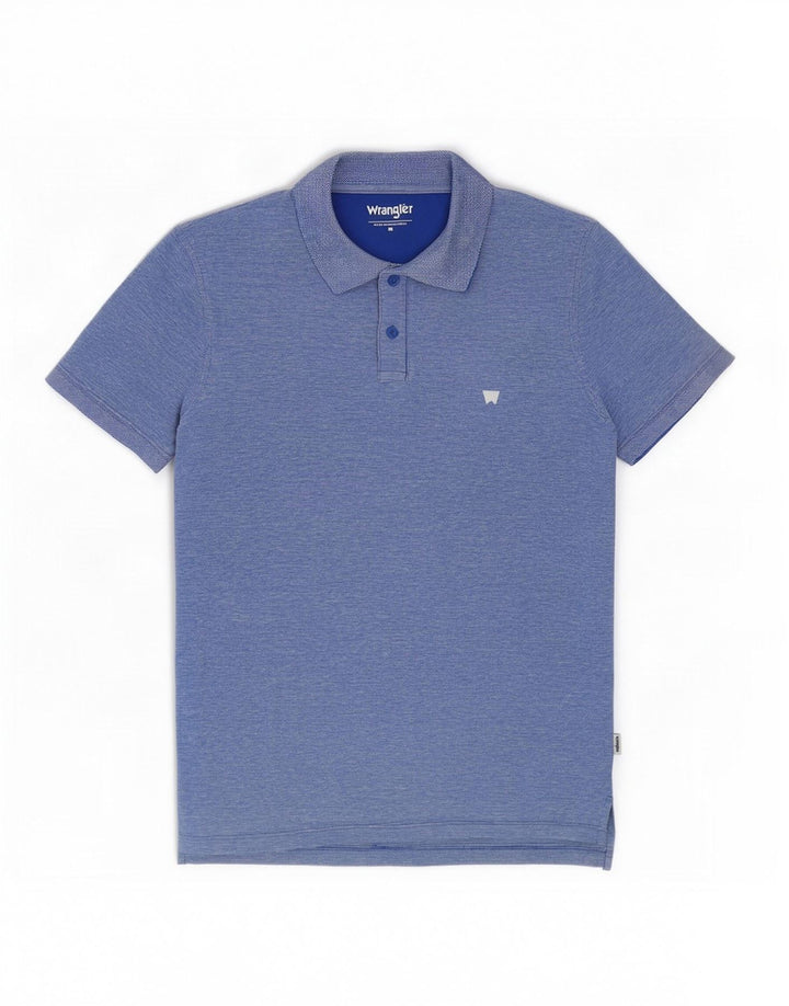 Wrangler herre poloshirt Medium blå bomuld