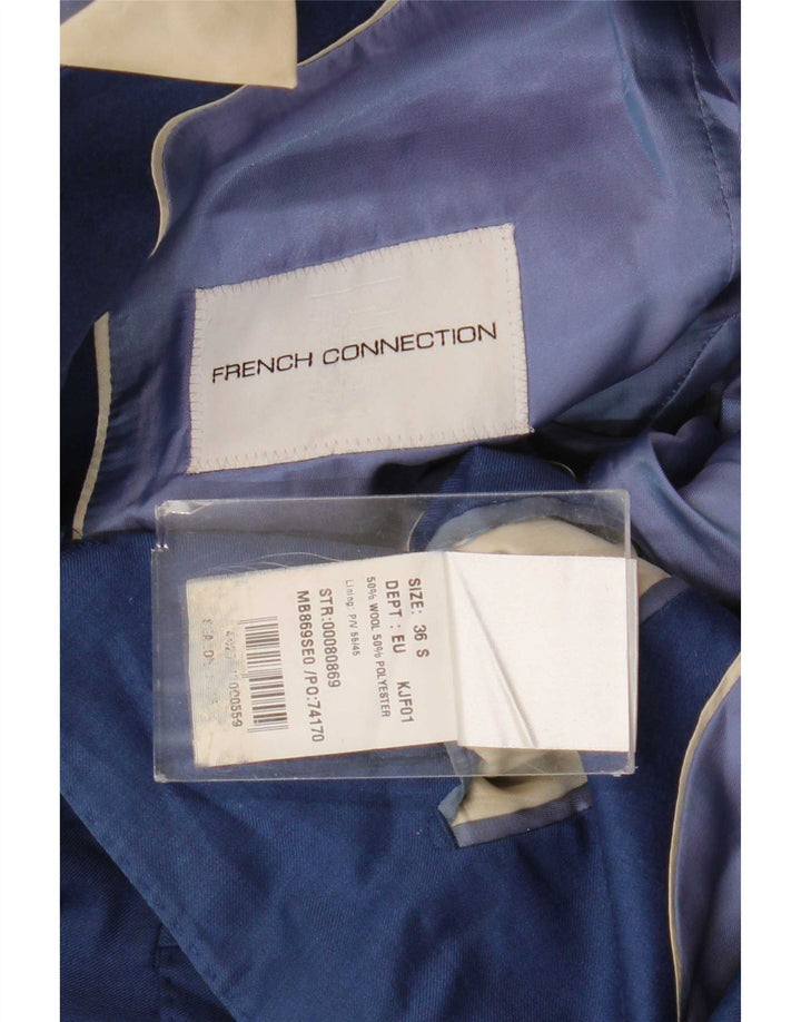 Męska marynarka francuska Connection zapinana na 2 guziki i rękaw 3/4 UK 36 Small Blue
