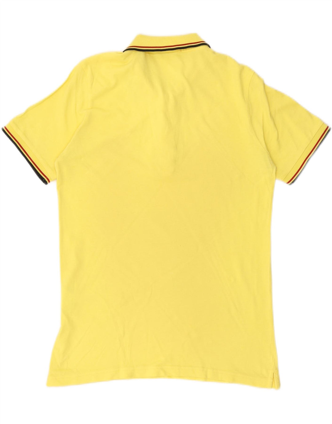GAUDI Mens Polo Shirt Large Yellow Cotton