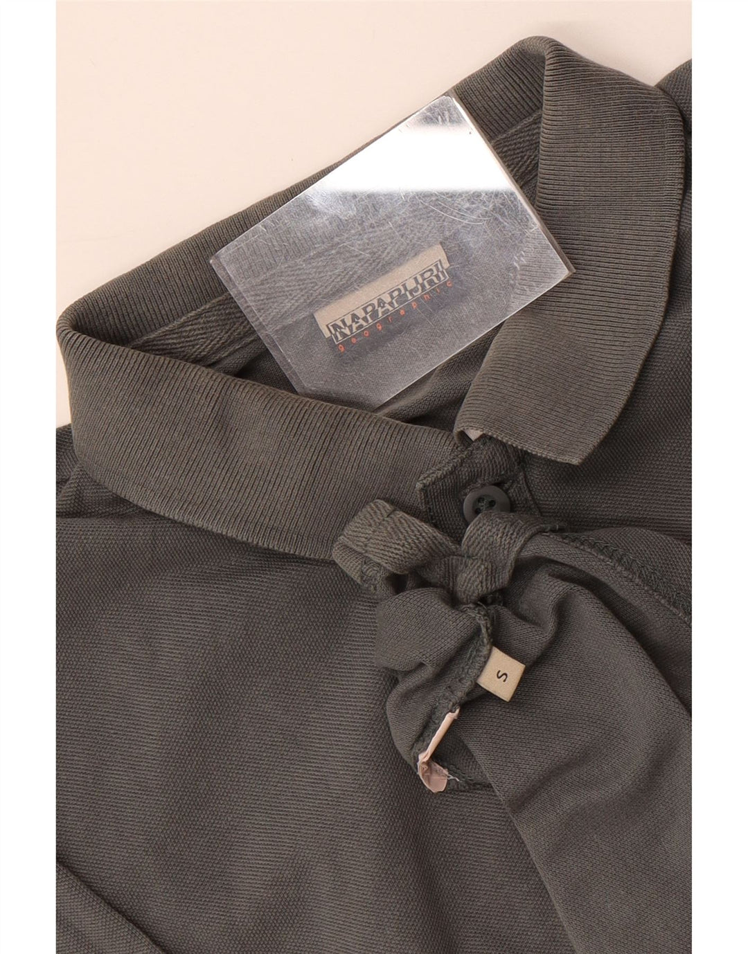 Napapijri Mens Geographic Polo Shirt Small Grey