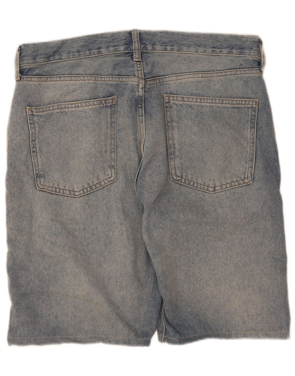 Zara Dame Denim Shorts EU 38 Small W28 Blue Cotton