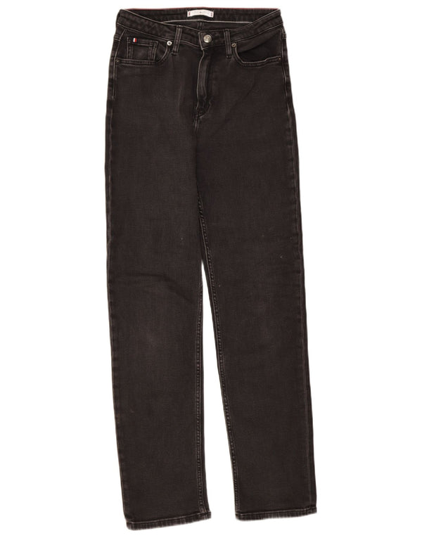 Blugi drepti pentru femei Tommy Hilfiger W28 L32 bumbac negru