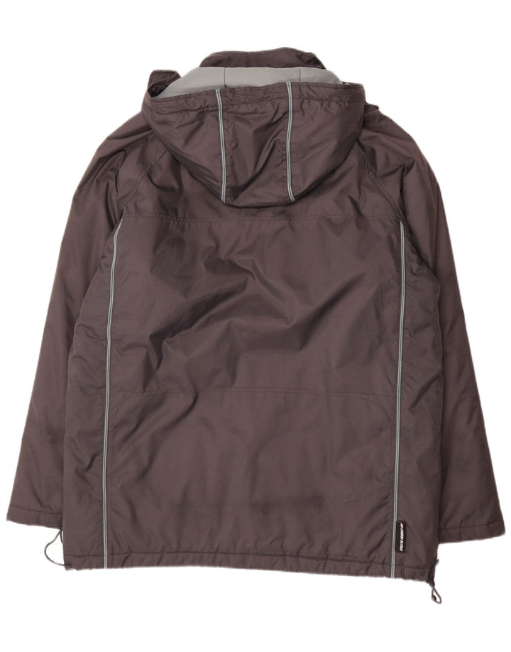 Nike Mens Hooded Windbreaker Jacket UK 42/44 Large Grey Nylon