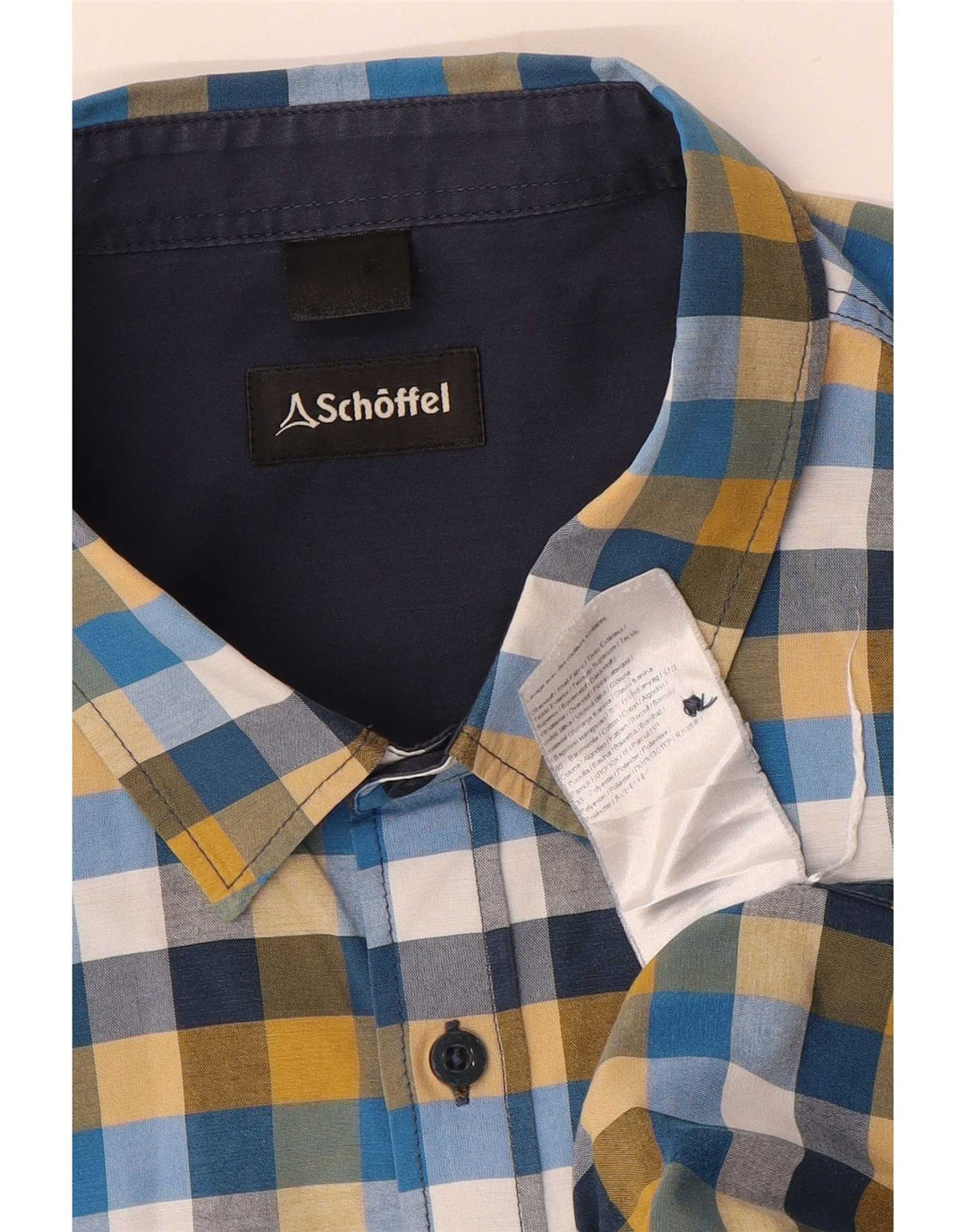 Schoffel Chemise Homme Grand Carreau Multicolore Coton