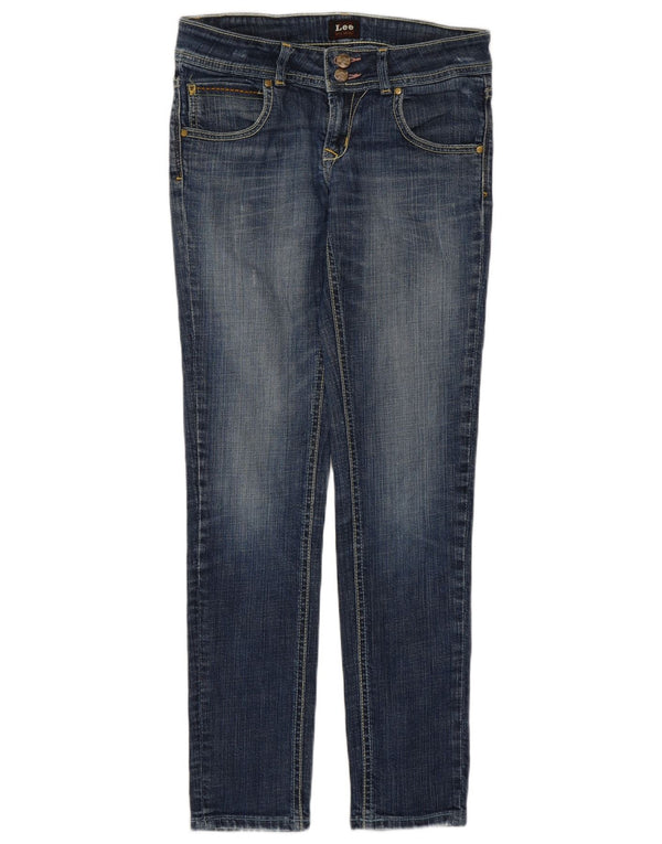 Lee Damen Slim Jeans W28 L29 Blaue Baumwolle