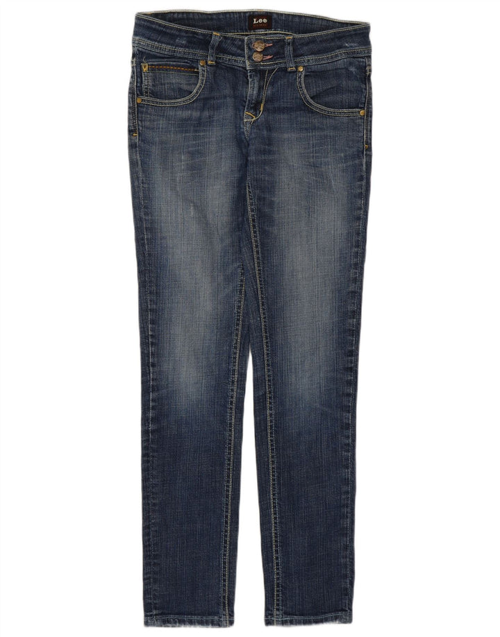Lee Damen Slim Jeans W28 L29 Blaue Baumwolle
