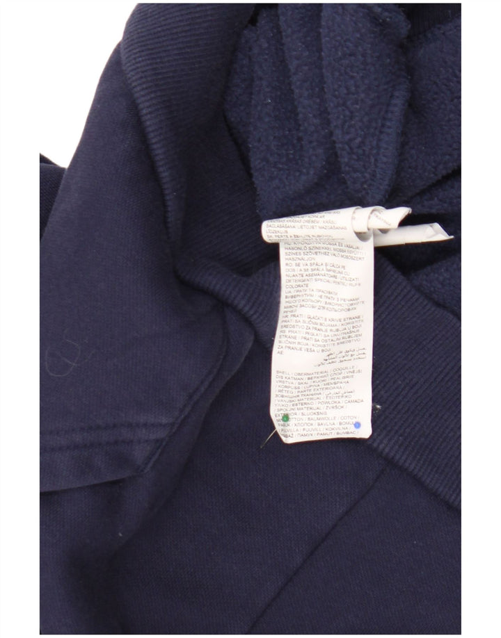 Puma Mens Graphic Hoodie Jumper Medium Navy Blue Cotton