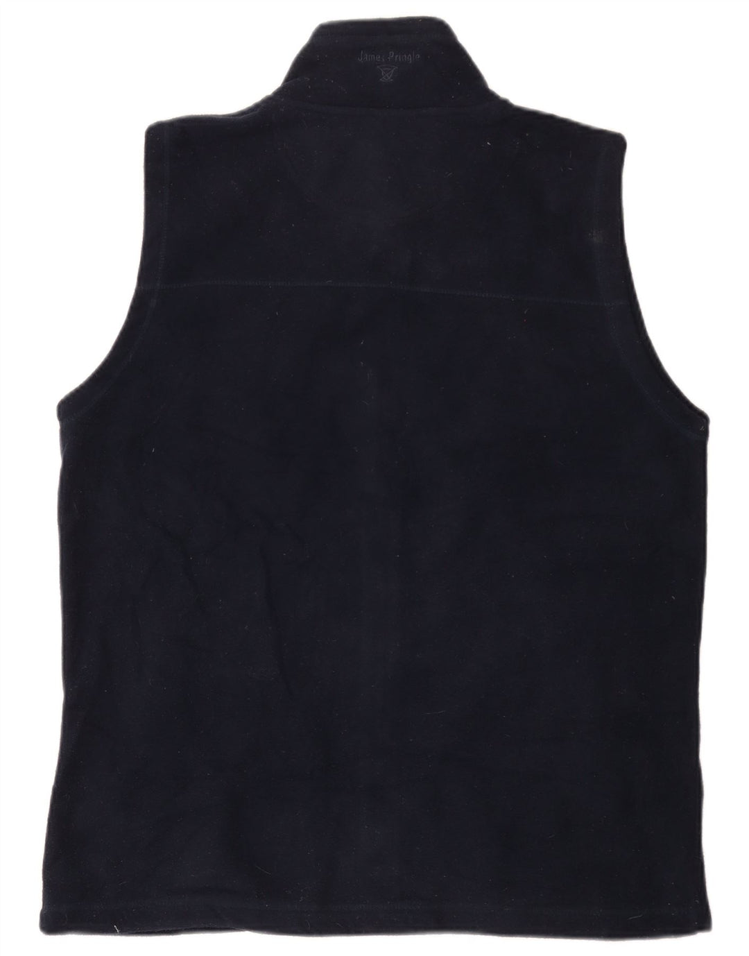 James Pringle Mens Fleece Gilet UK 38 Medium Navy Blue Polyester