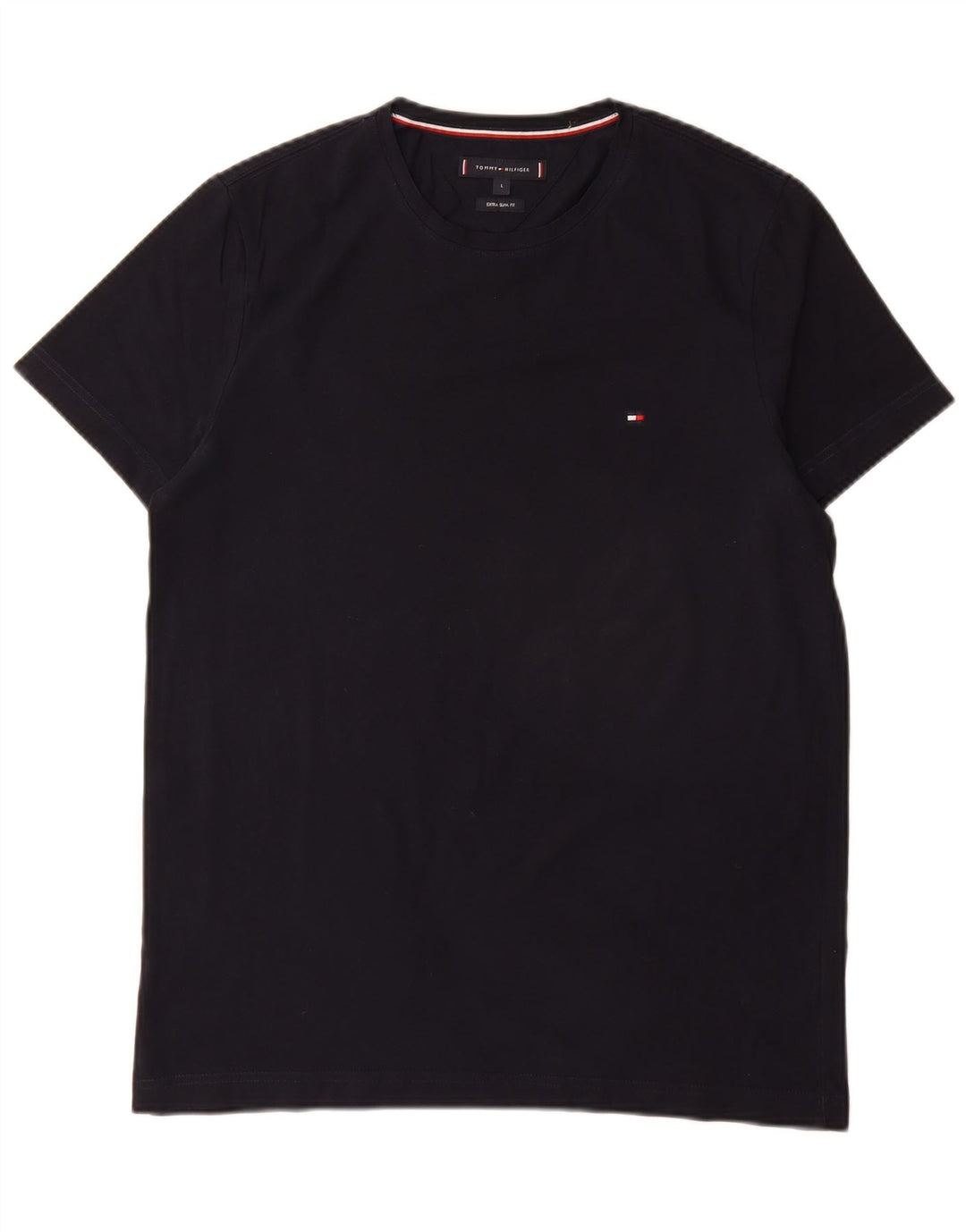 Tommy Hilfiger Mens Extra Slim T-Shirt Top Large Navy Blue
