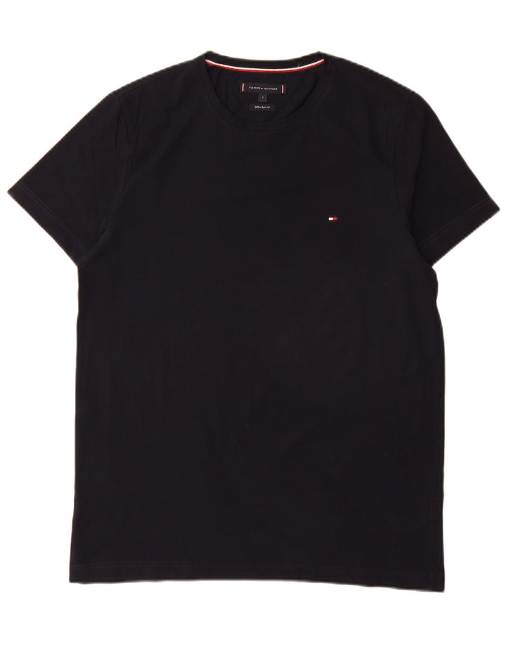 Tommy Hilfiger Mens Extra Slim T-Shirt Top Large Navy Blue