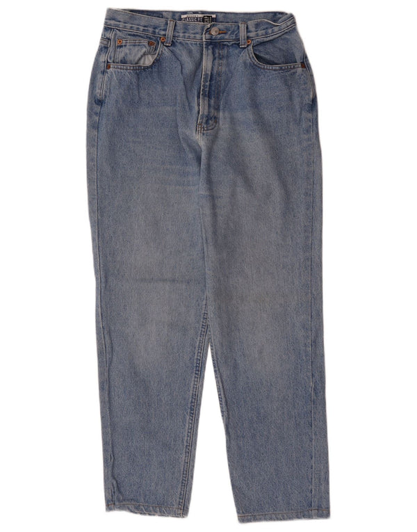 Gap Damen High Waist Classic Fit Tapered Jeans UK 14 Medium W30 L28 Blau