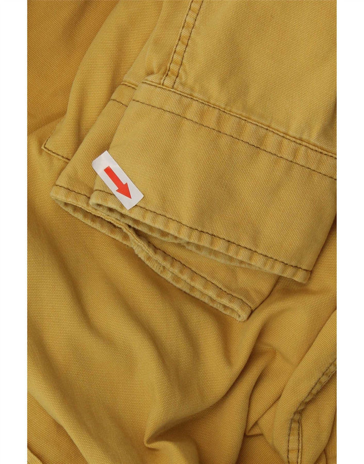 Murphy & Nye Camisa para hombre grande de algodón amarillo