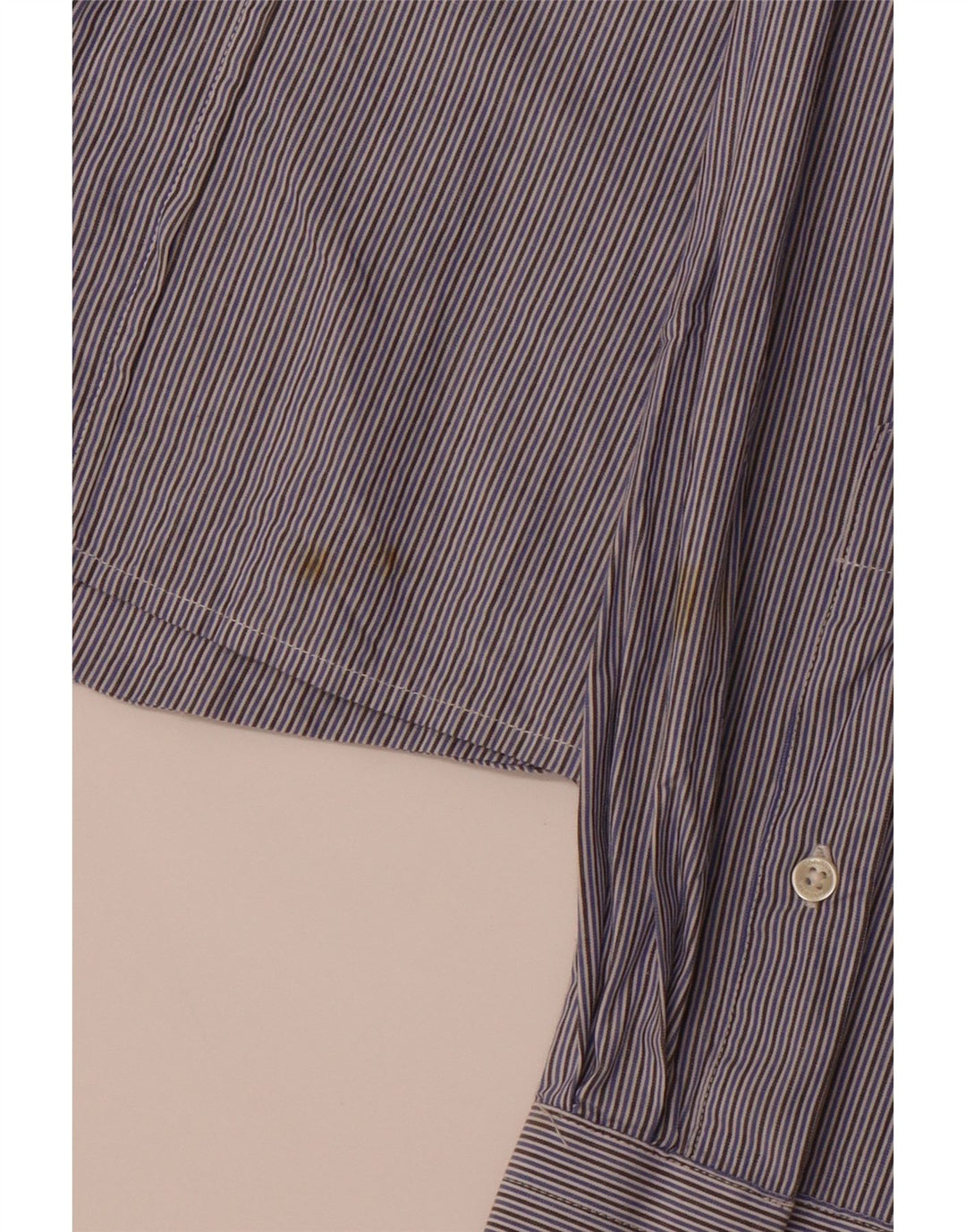 CARRERA Mens Shirt XL Navy Blue Striped Cotton