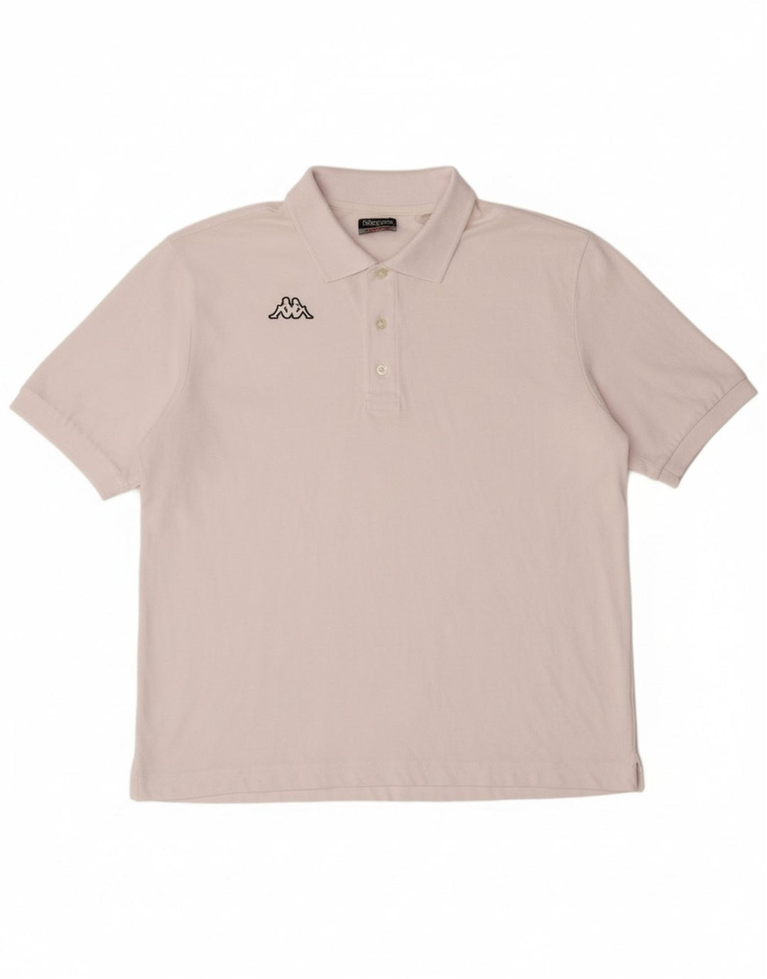 KAPPA Mens Polo Shirt Large White Cotton